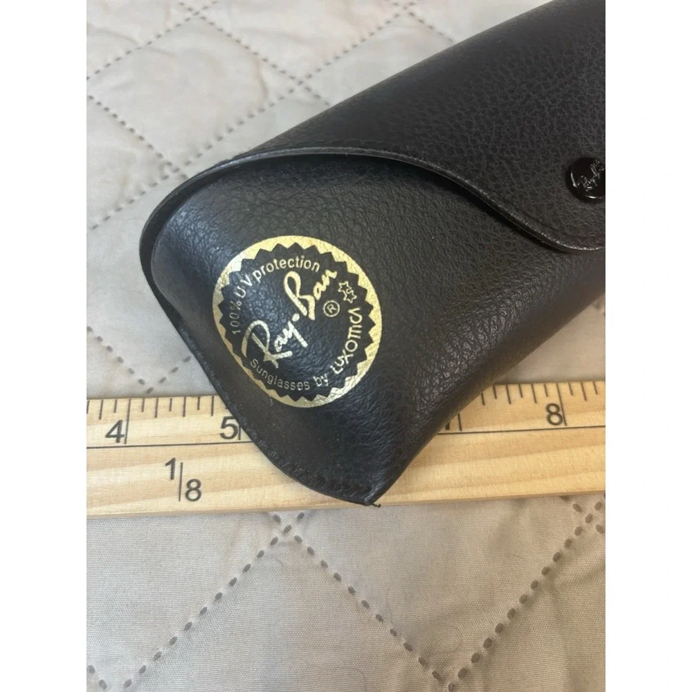 Ray-Ban Luxottica Black Sunglasses Eyeglasses Hard Case Snap Closure Cloth